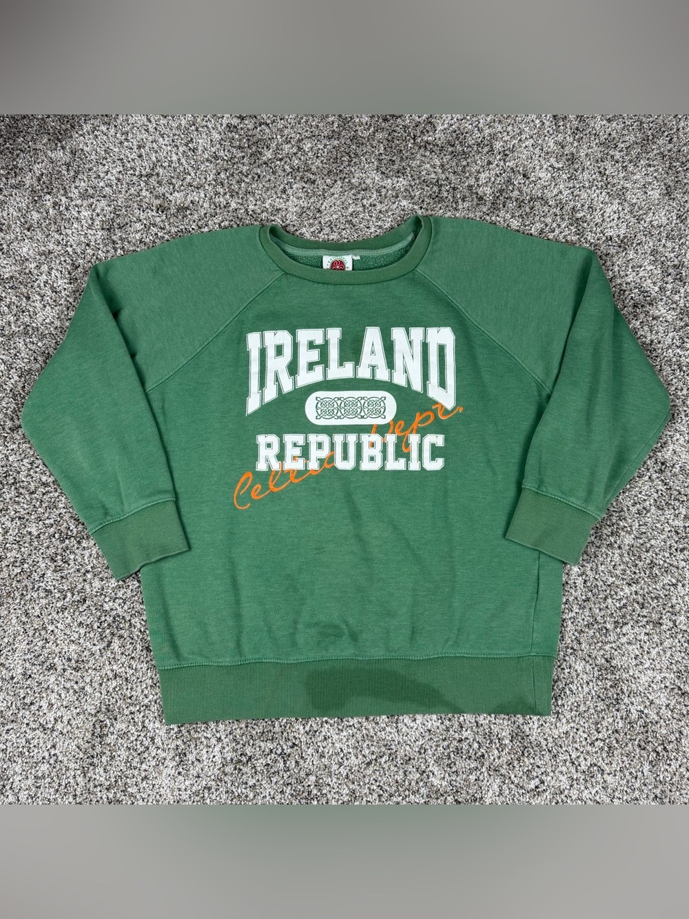 Sz Med Women’s Traditional Craftwear Ireland Republic Crewneck Sweatshirt Green
